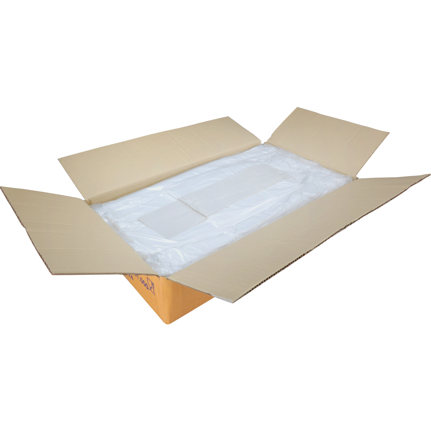 Top Quality Tas, HDPE, geblokt, 27x 6x48cm, hemddraagtas, wit