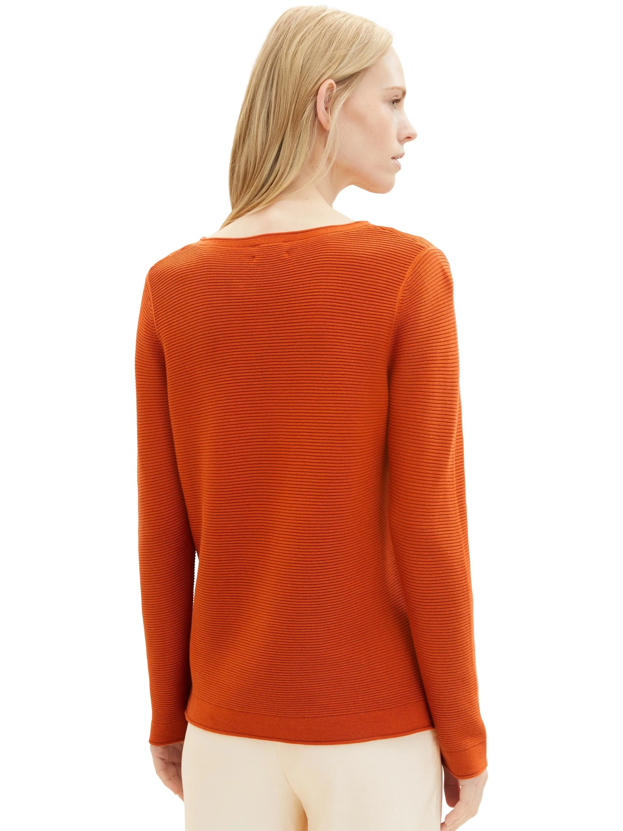 Damen Pullover in Ottoman Ripp