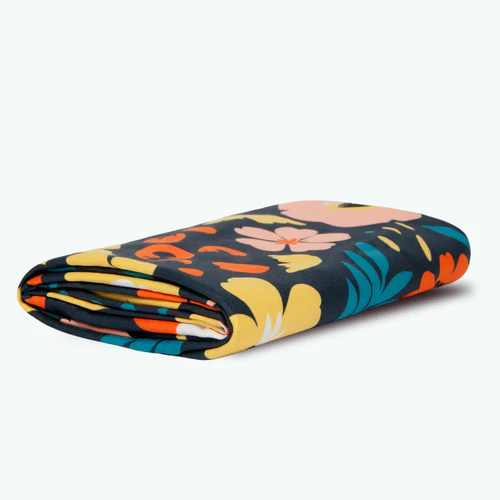 Carnac - Serviette microfibre rectangulaire bleu marine