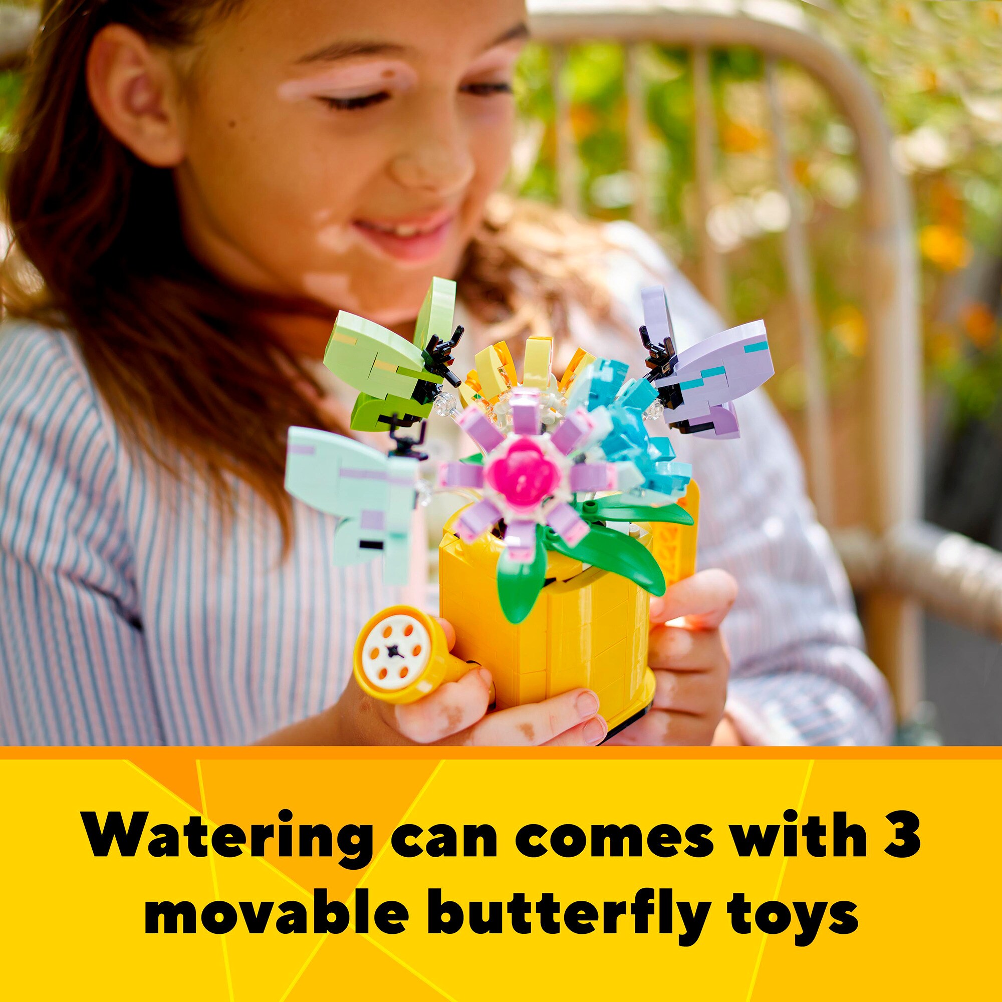 LEGO Konstruktionsspielzeug Creator 3-in-1 Gießkanne mit Blumen