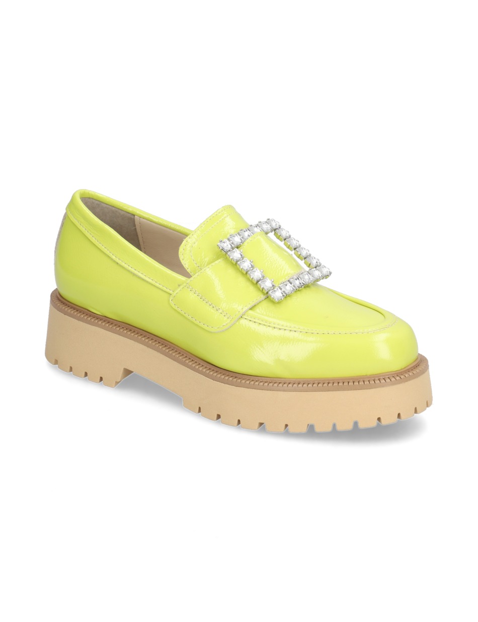 Lackleder Slipper