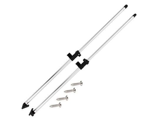 VIDAXL - Poteaux de soutien de dessus bimini 2 pcs aluminium