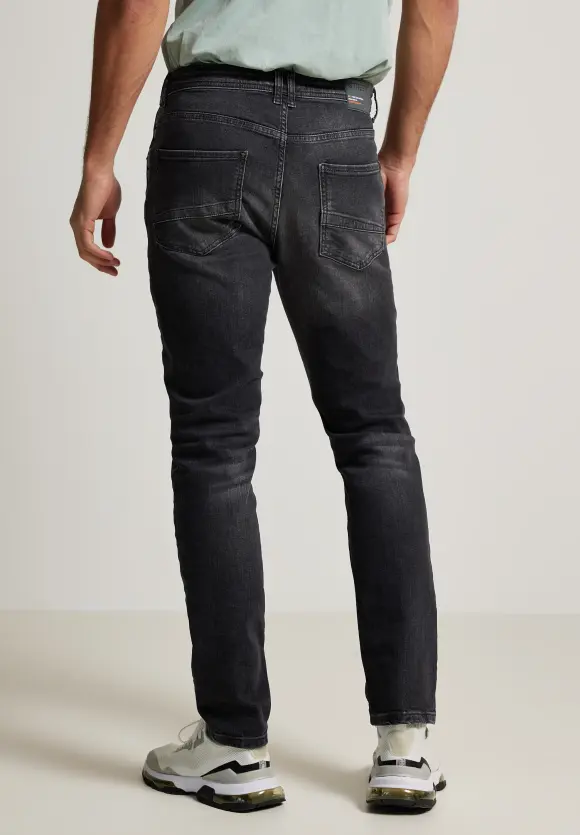 Regular Fit Jeans - black havy random wash