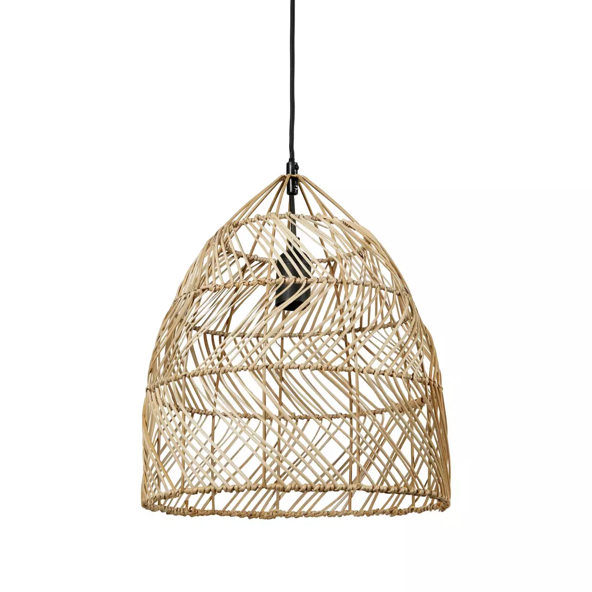 Suspension lumineuse bambou (D30 cm) Haiku Naturel