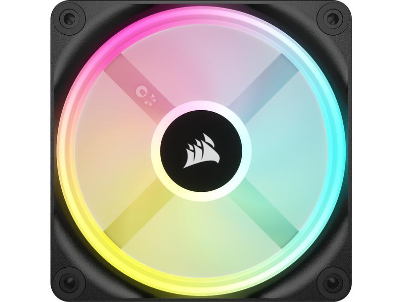 Corsair PC-Lüfter iCUE QX120 RGB Expansion Kit Schwarz 120-mm-PWM-Lüfter-Erweiterungskit