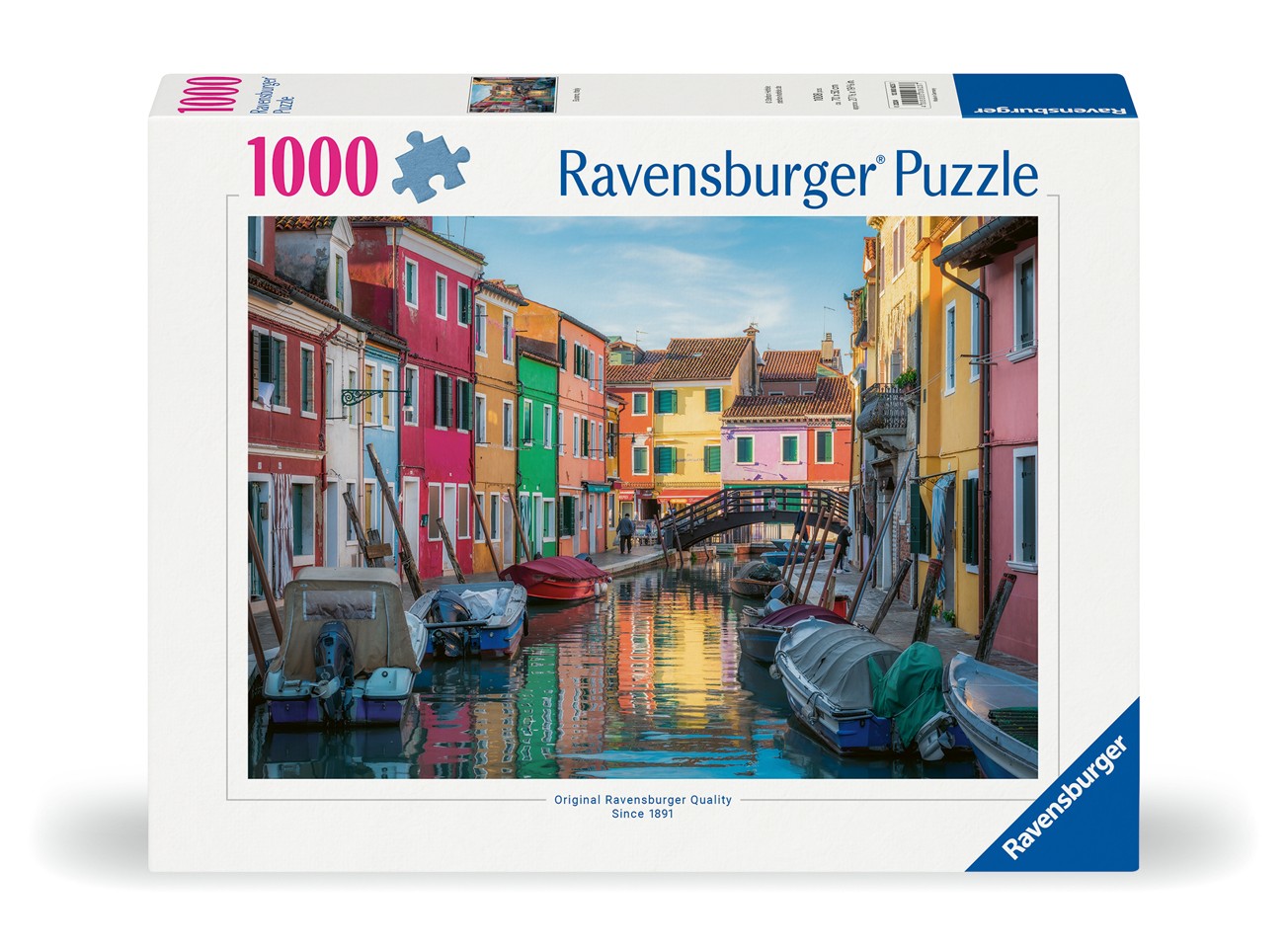 Ravensburger - Puslespil Burano Canal, Venice 1000 brikker