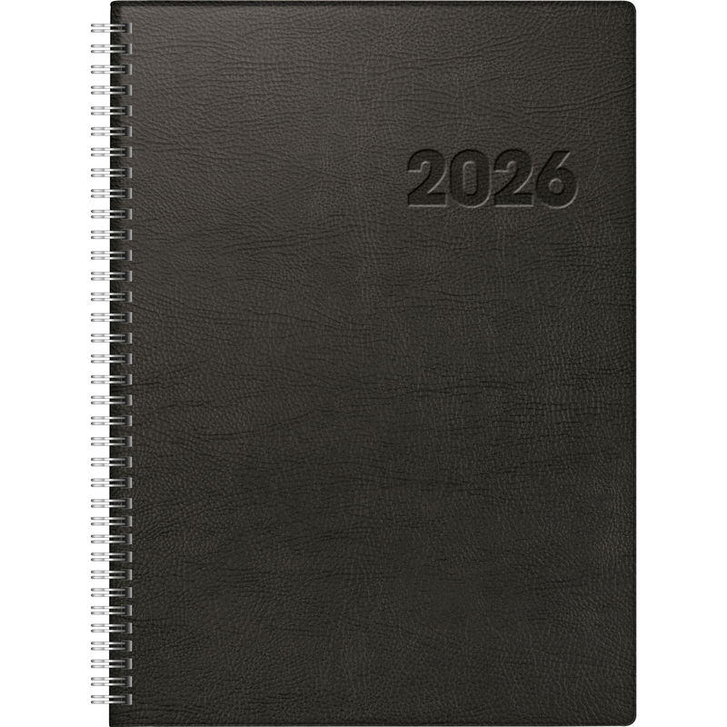 Rido Idé Agenda 2026 Conform, A4, 1 Tag / Seite/Sa + So auf 1 Seite, schwarz