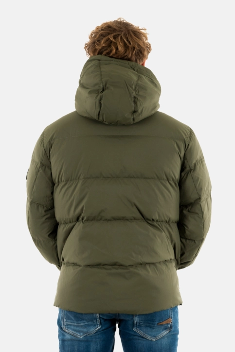 Doudounes tommy jeans essentials down m12 fatigue green