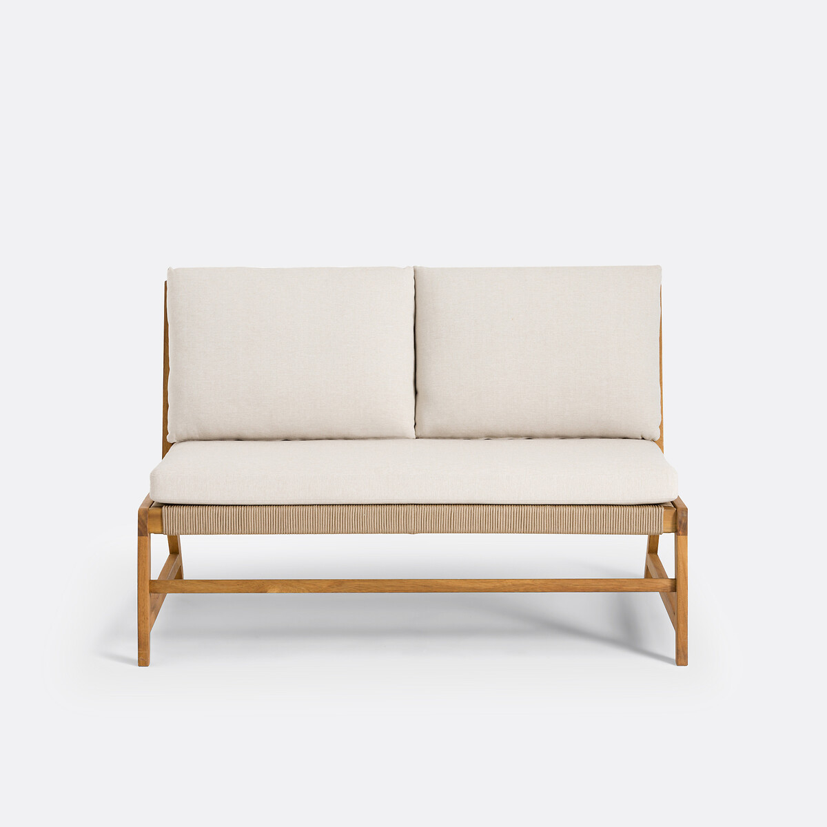 LA REDOUTE INTERIEURS<br>Banco de jardim em acácia, 2 lugares, Natou