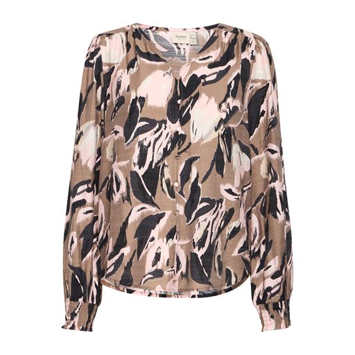 Fransa Ariana Bluse, Walnut AOP, S