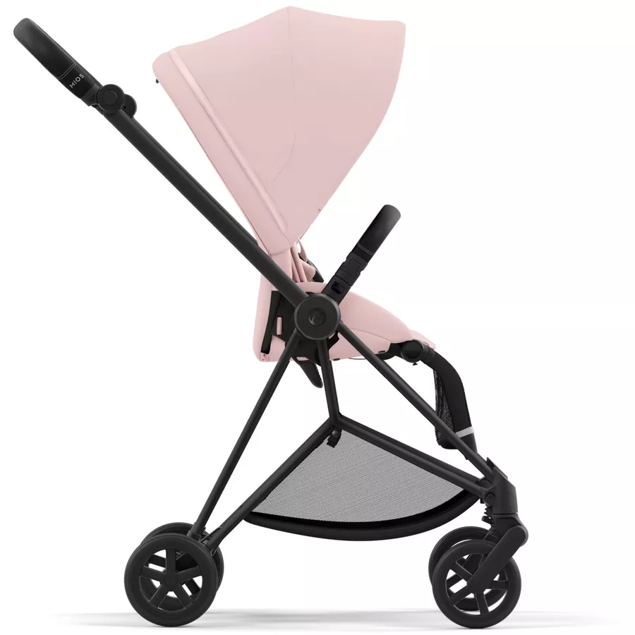 cybex PLATINUM Kombikinderwagen New Mios Matt Black Peach Pink