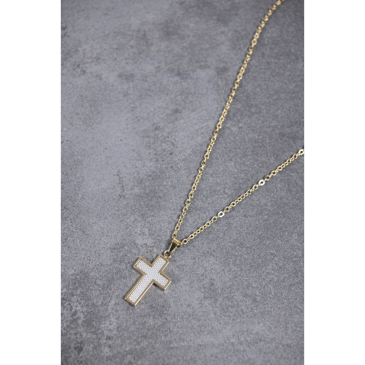 Collier mono-motif Cédric en PVD