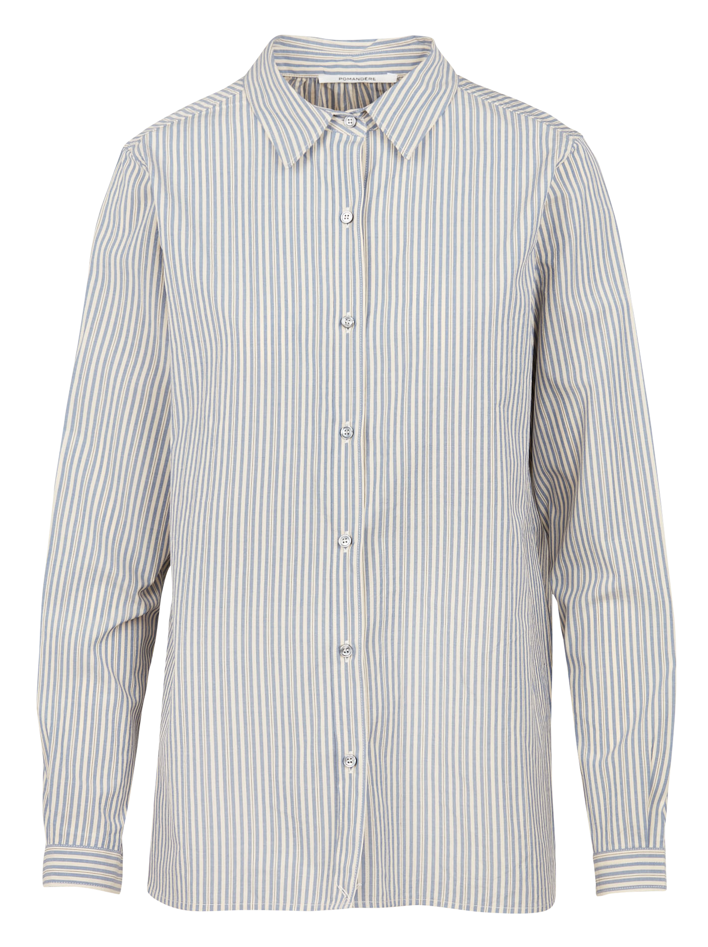 Chemise rayée en coton| Bleu