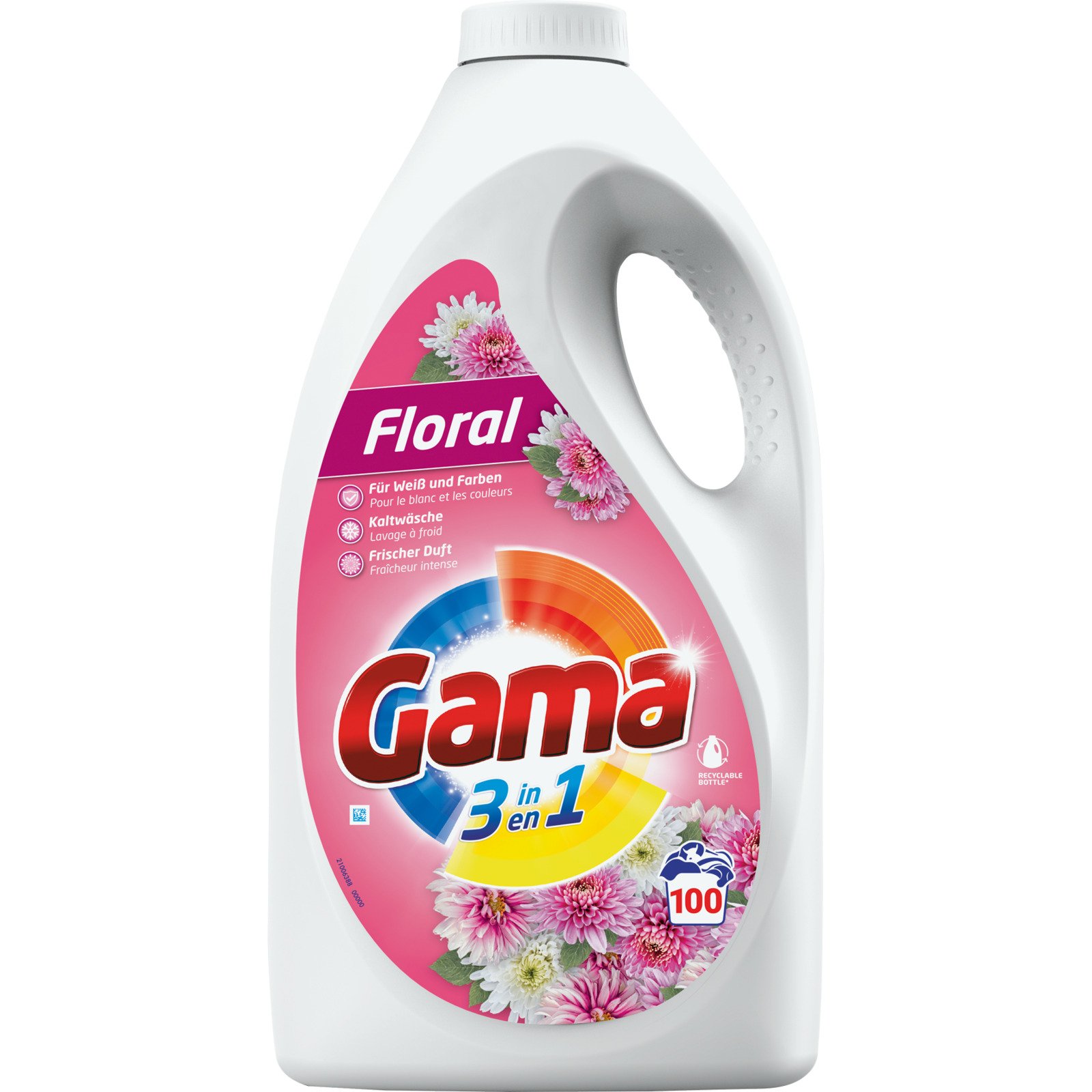Gama Flüssigwaschmittel Floral 100 Waschgänge
