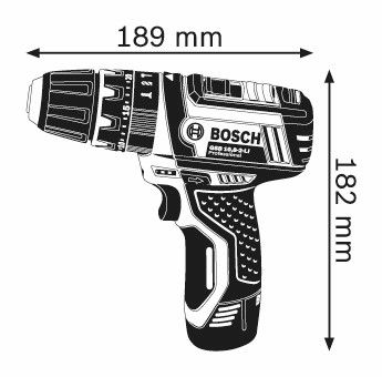 Bosch GSB 12V-15 Accu schroefklopboormachine in L-Boxx - 06019B6906