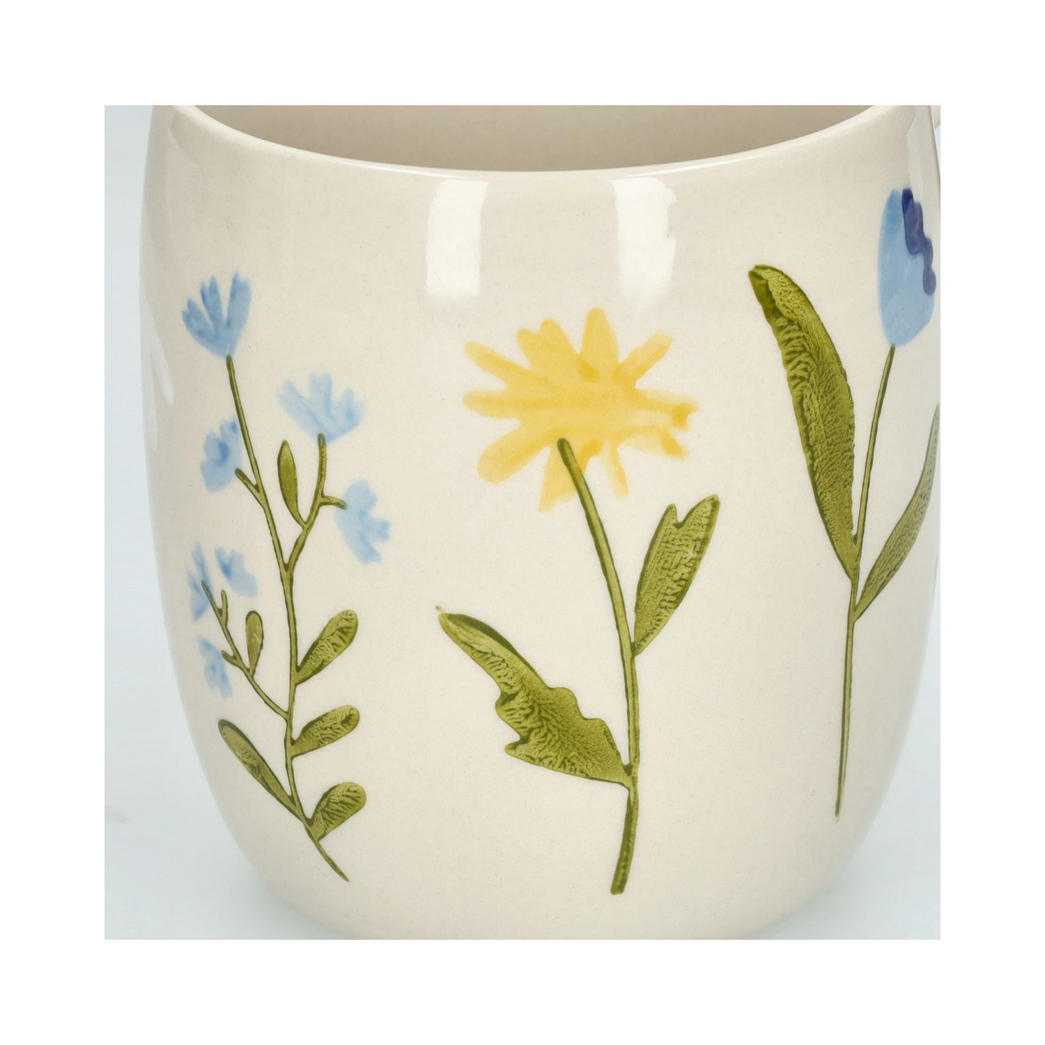 Theemok, steengoed, wilde bloemen, Ø 9,5 cm