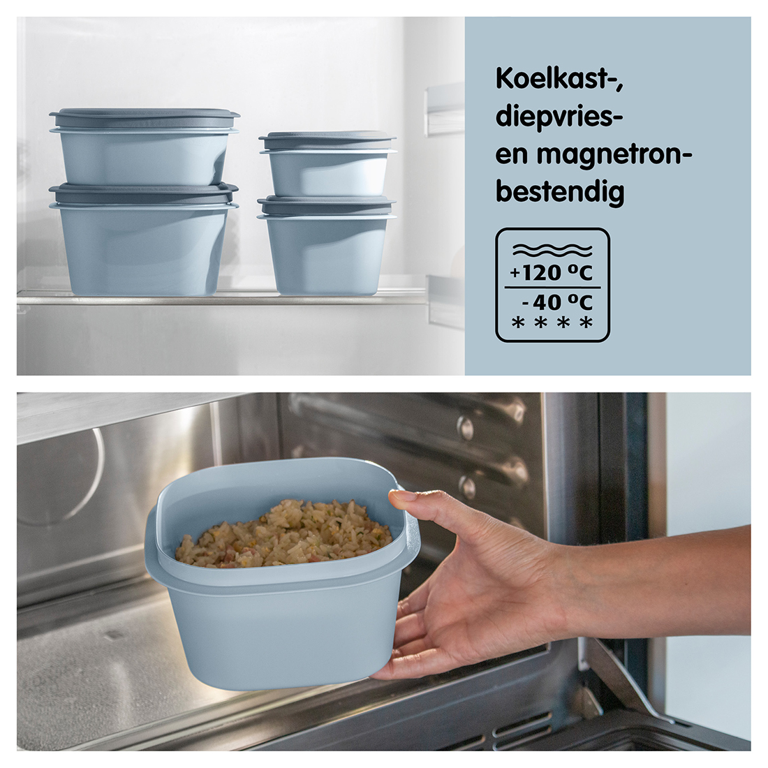 Sunware Sigma home 3-delige vershoudbakjes set - Blue
