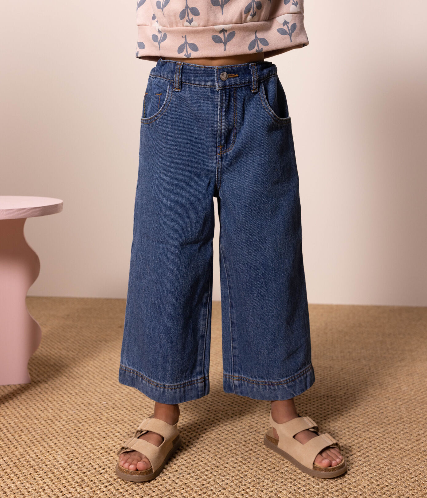 Pantalon en denim 100% écoresponsable enfant fille