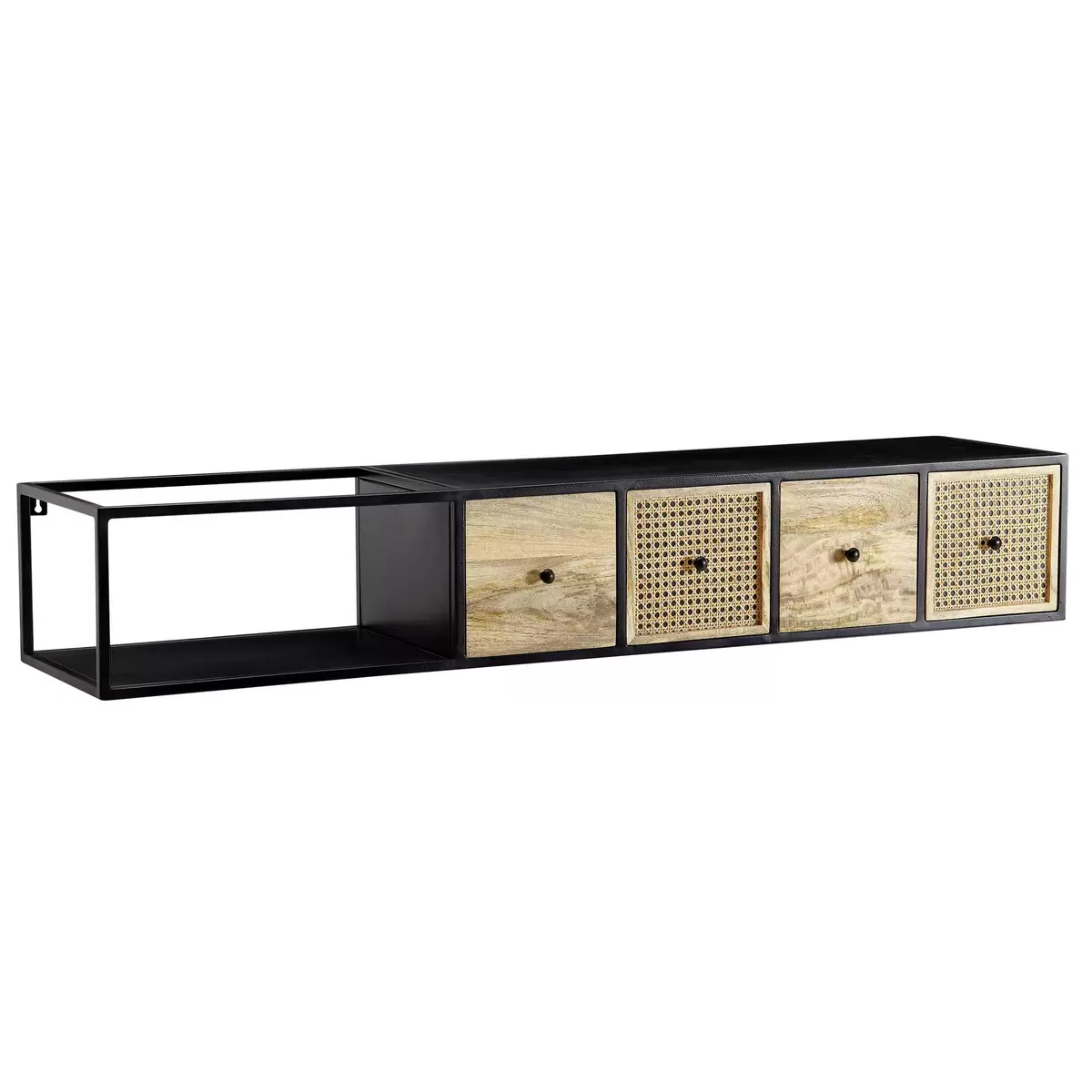 Lowboard Louanco braun,schwarz