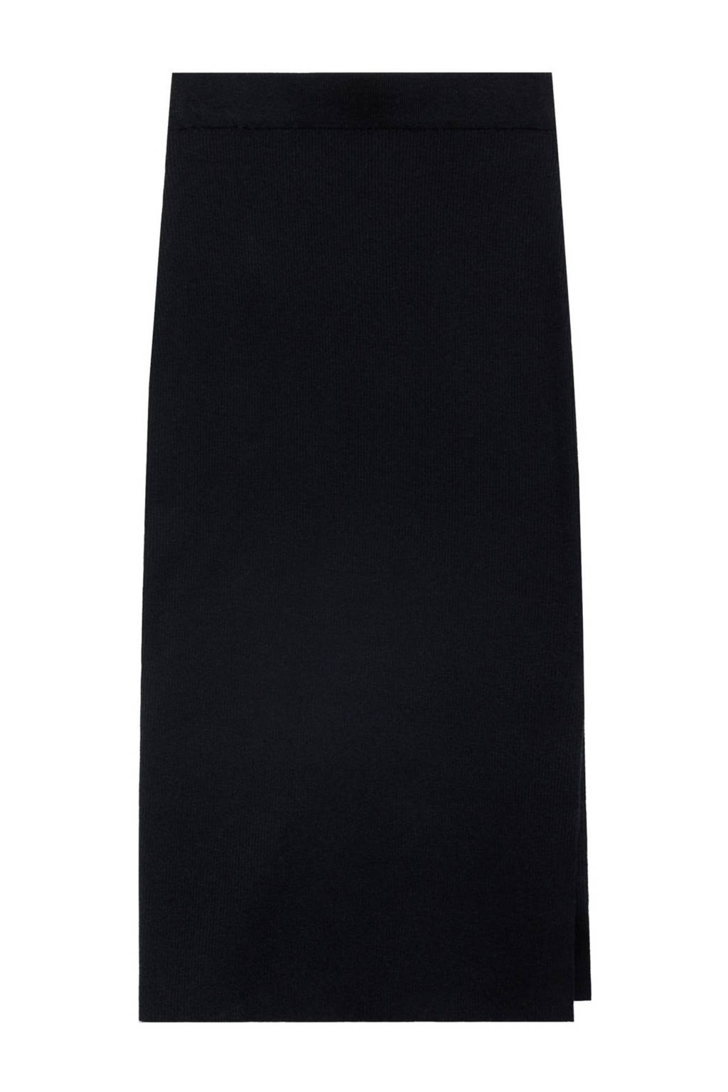 MANGO TEEN maxi rok gebreid zwart