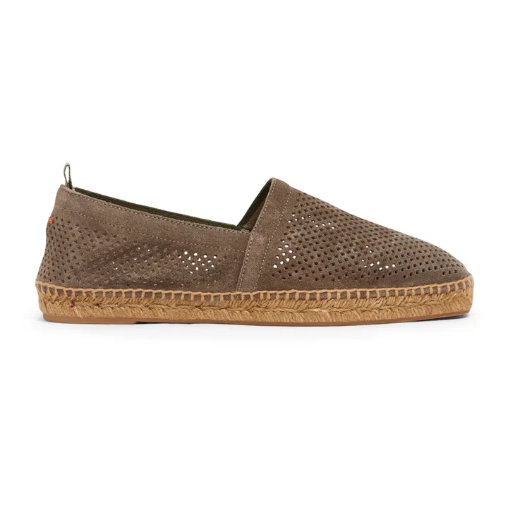 Castaner Espadrilles Pablo Suède Perforées  | Taupe