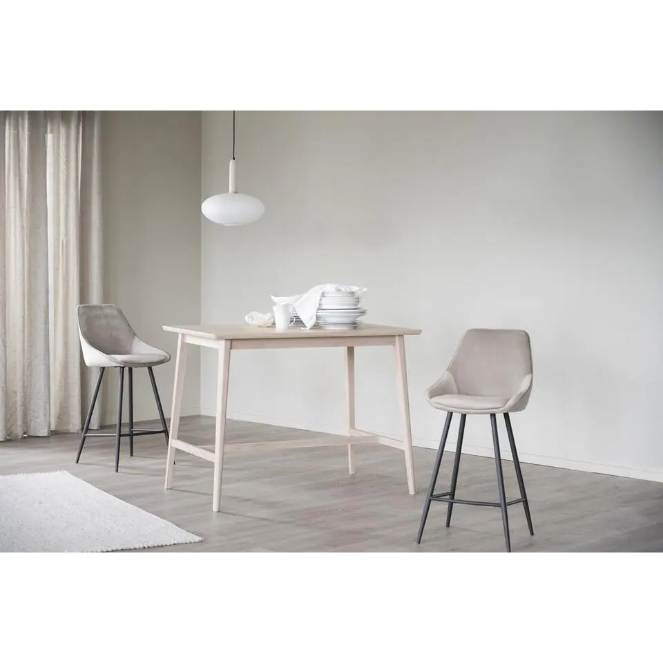 Rowico Sierra Velvet Barkruk - Set Van 2 - Fluweel Beige