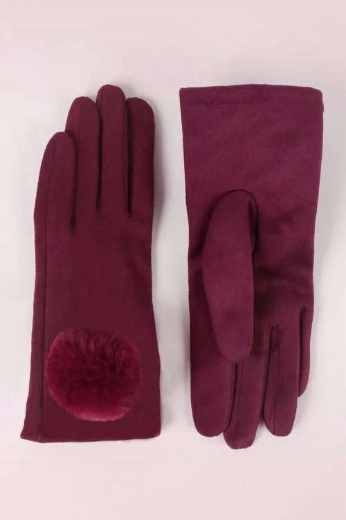 Amici Leighton handschoenen in bordeaux