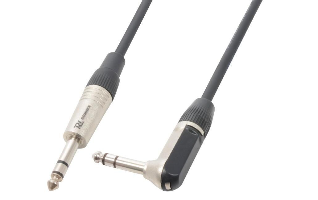 CX78-3 Klinke 6.3 mm, male - Klinke 6.3 mm, male 3 mAudiokabel 6.3 Klinke – Winkel-Klinke