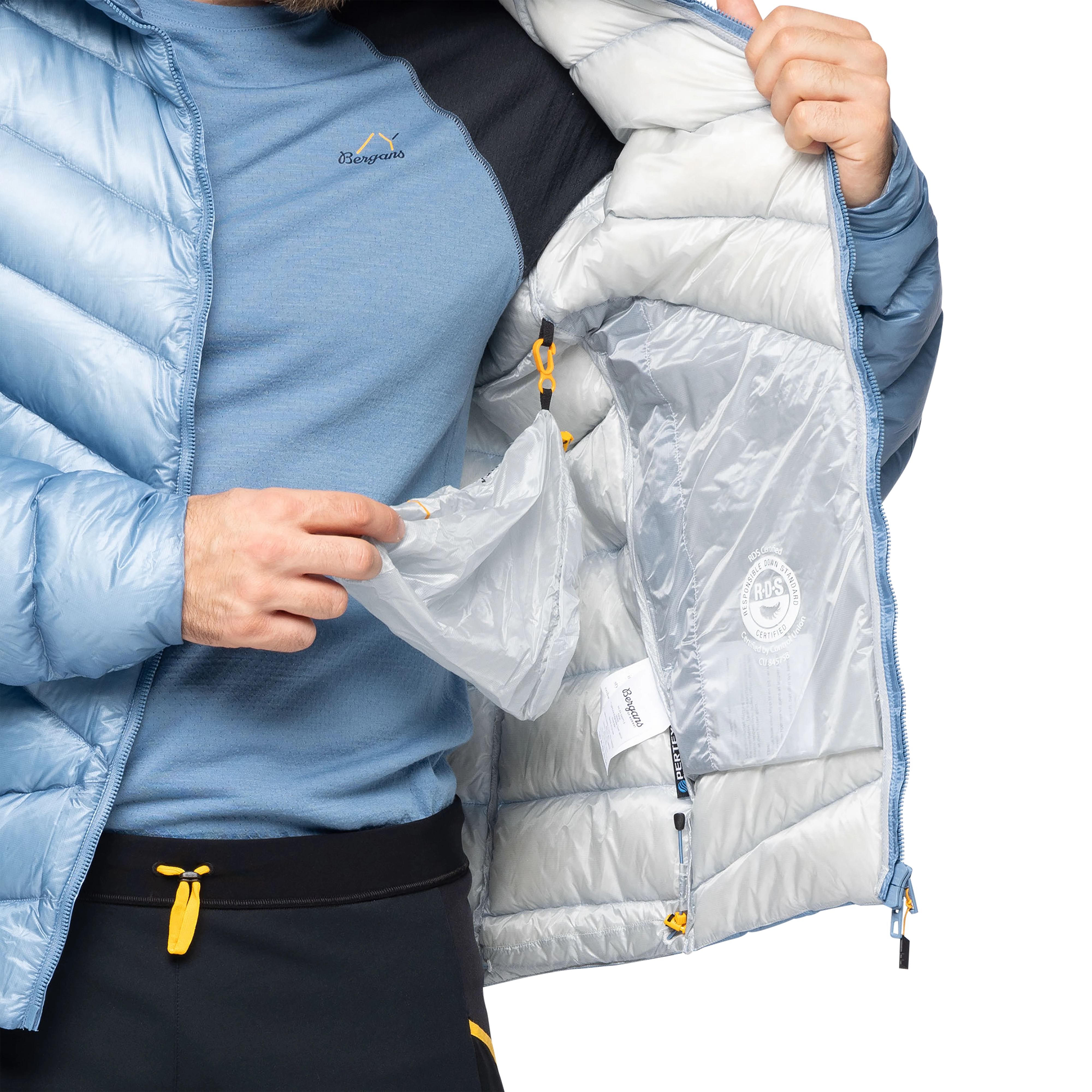 Y LightLine Weightless Down Jacket Hood Men Elemental Blue