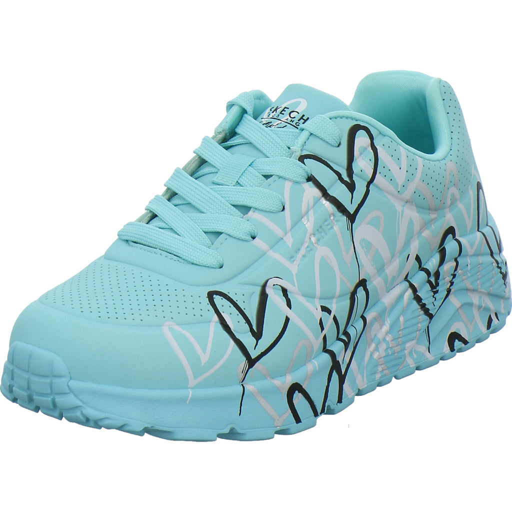 Skechers Halbschuhe Mädchen UNO GOLDCROWN KIDS türkis