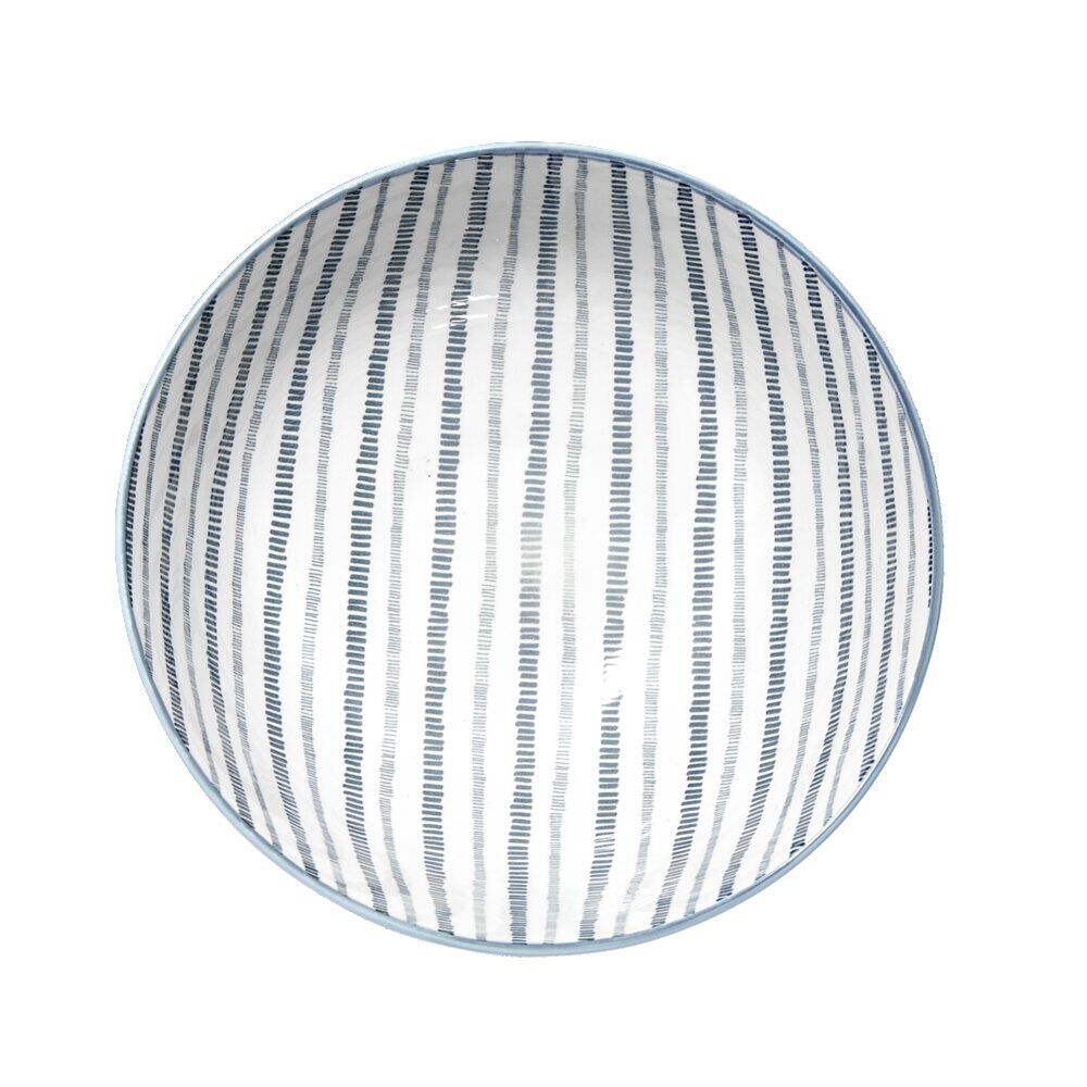 Saladier haut en porcelaine décor intérieur, extérieur uni Ø20xH9,7cm