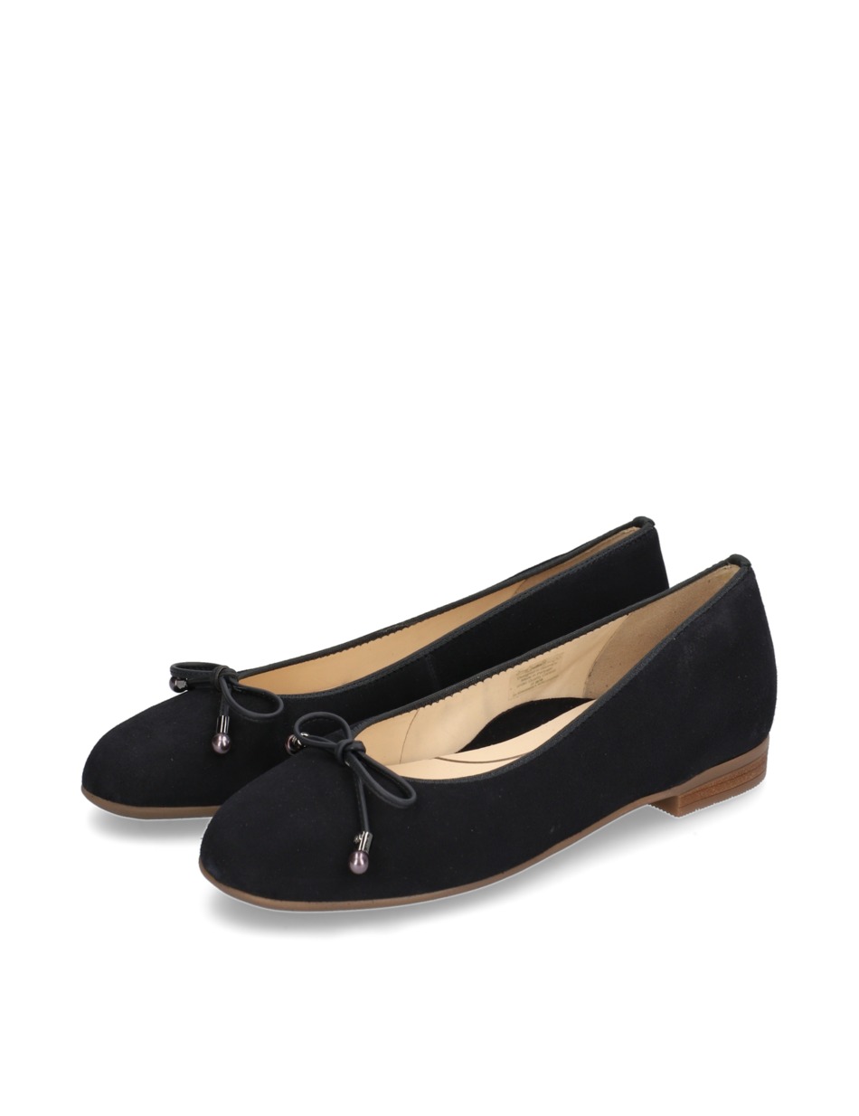 Veloursleder Ballerina