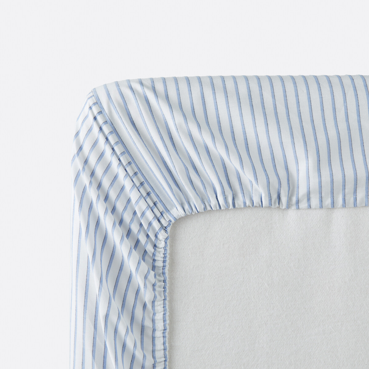 LA REDOUTE INTERIEURS<br>Lençol de baixo em percal de algodão com aba dobrável de 30 cm, Edward
