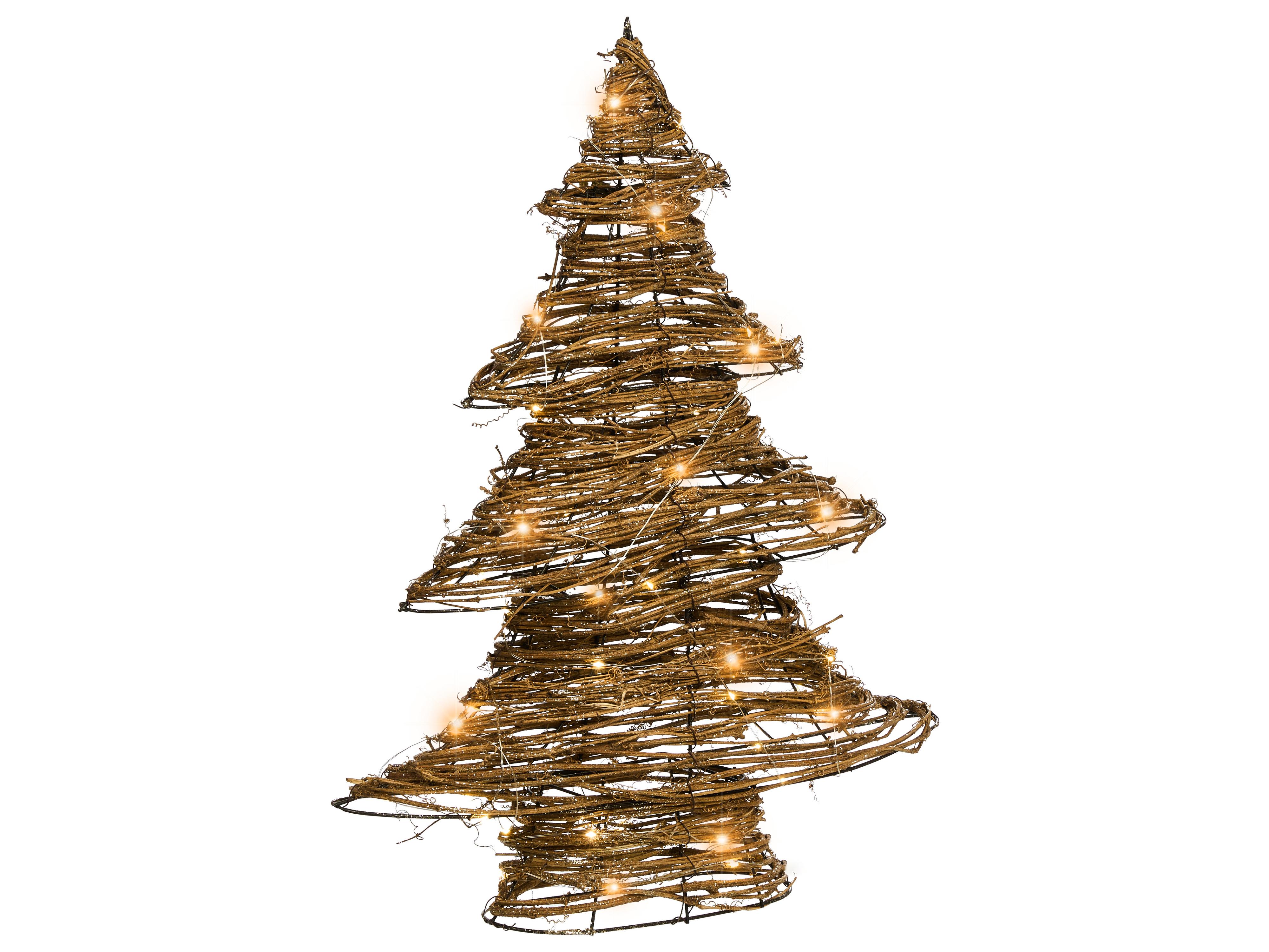 Kerstdecoratie LED FURESO Kerstboom 60 cm Natuurlijk