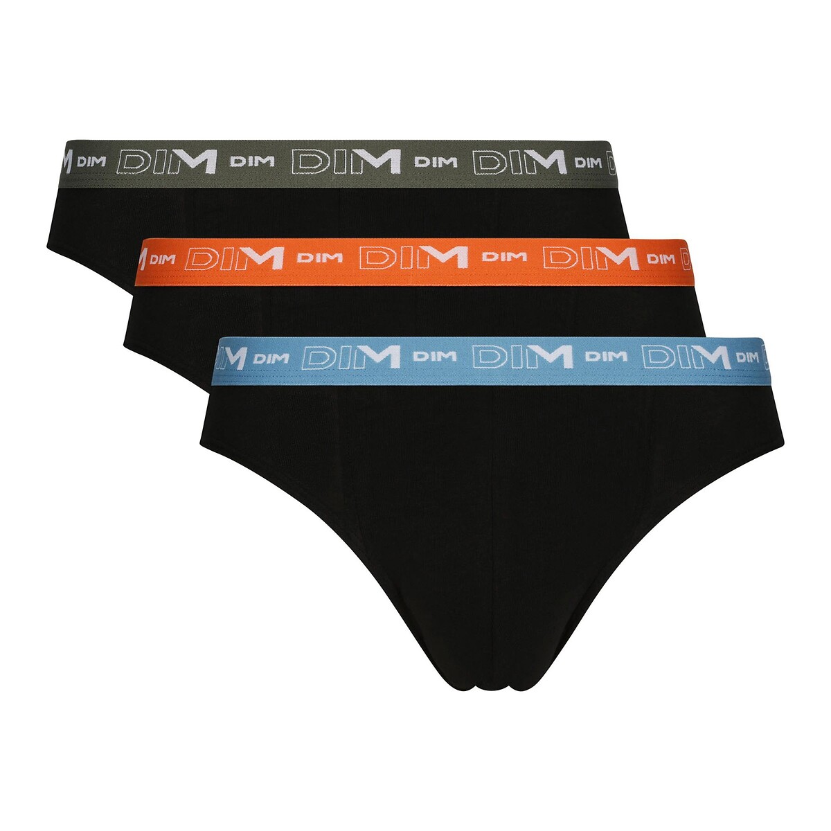 DIM<br>Conjunto de 3 cuecas de algodão elástico