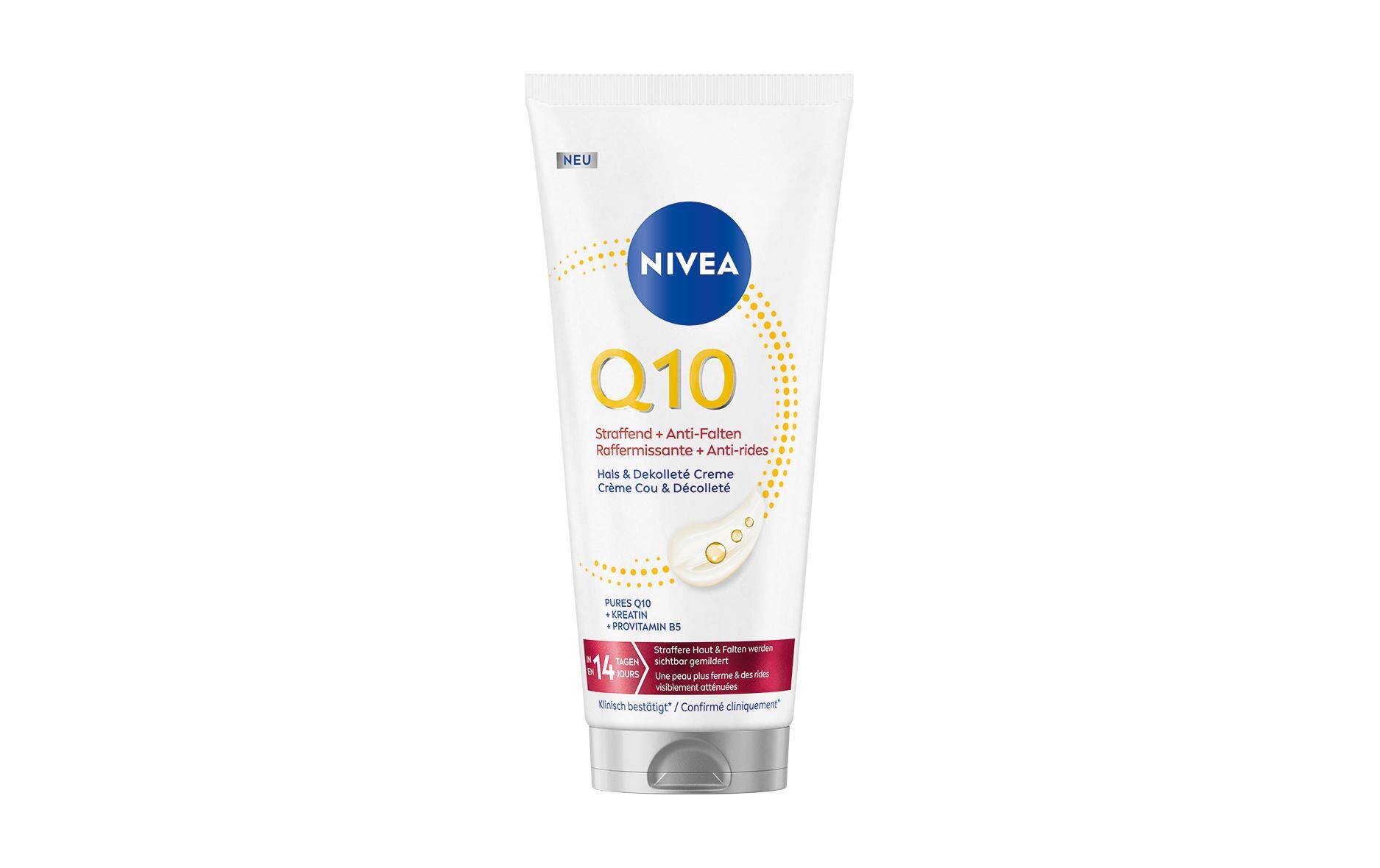 Q10 Straffend + Anti-Falten Hals & Dekolleté Creme 200 mlKörpercreme mit reinem Q10, Kreatin und Provitamin B5
