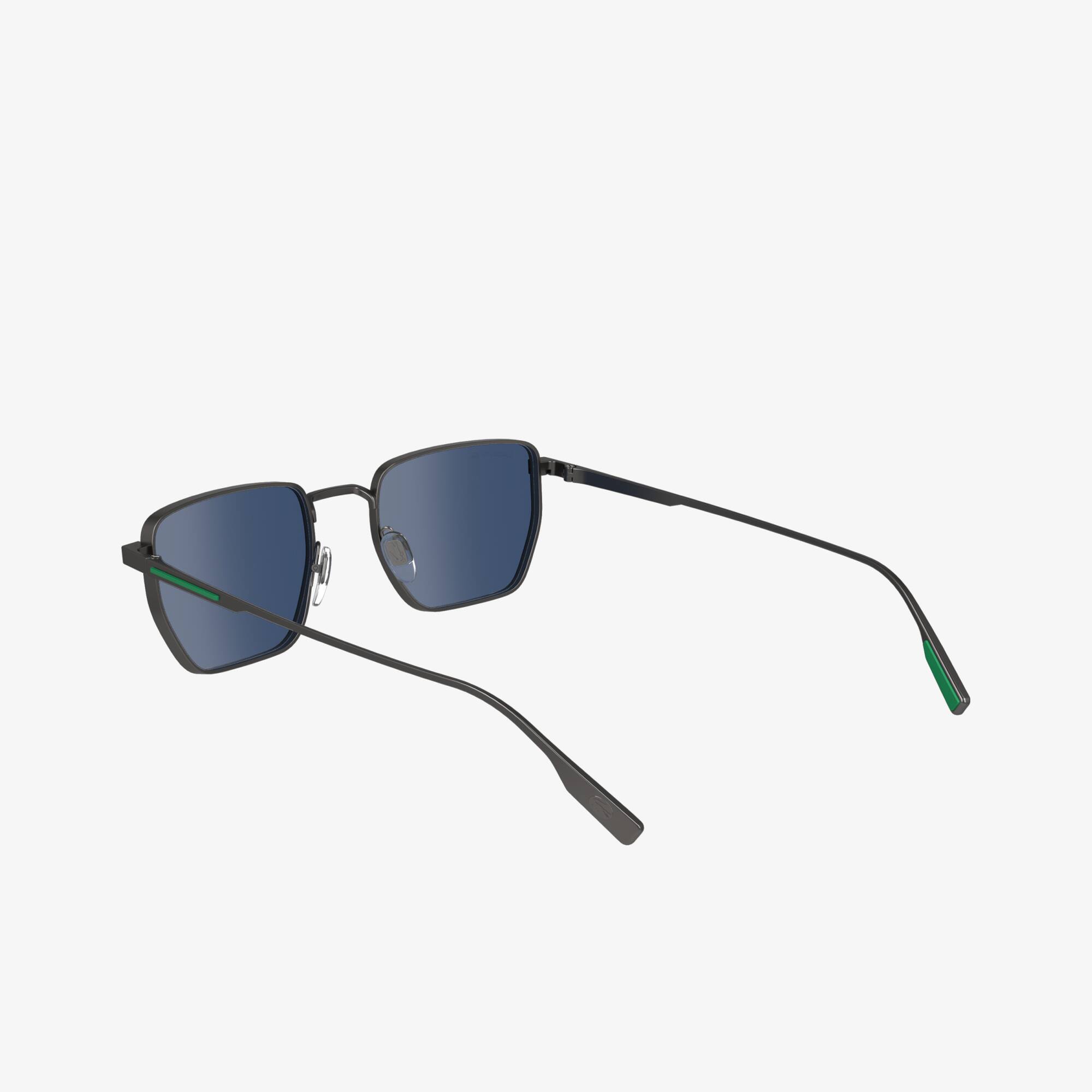 Sonnenbrille Retro mit eckigem Metallrahmen Sonnenbrillen - Braun - Lacoste - Herren