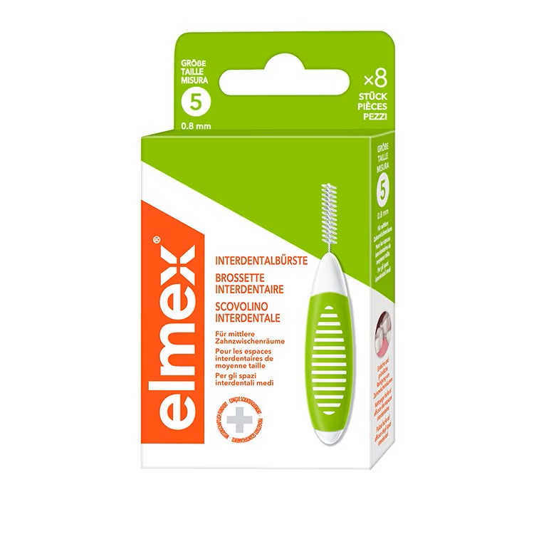 ELMEX Interdentalbürsten 0.8mm grün 8 Stk