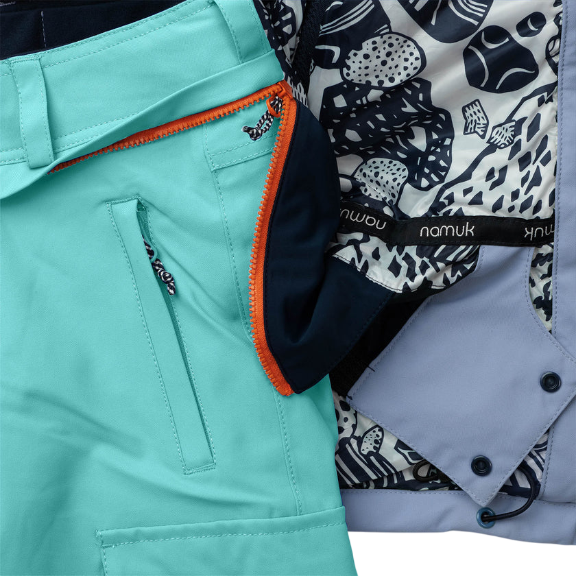 Skihose Crusade Manbali blue Deep petrol