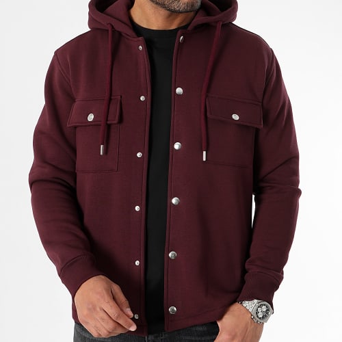 Surchemise Unie Avec Capuche 3092 Bordeaux