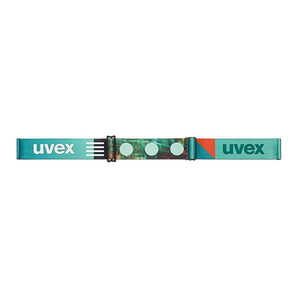 Uvex DOWNHILL 2100 CV - Masque ski white matt green/mirror green