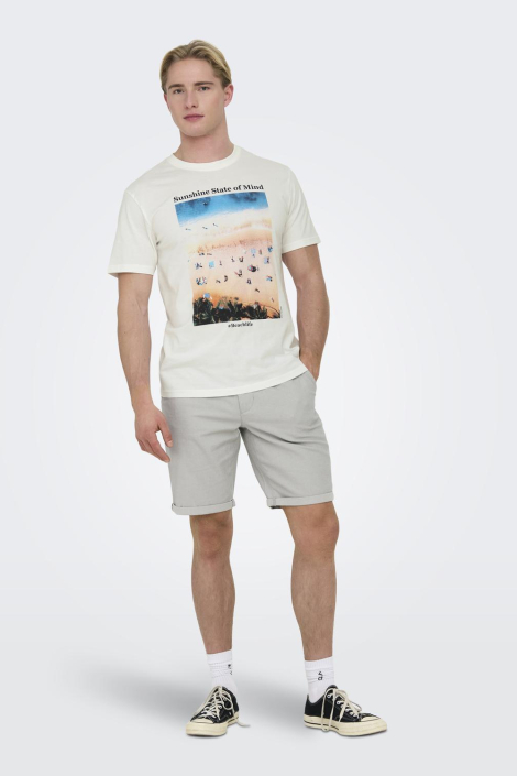 Only & Sons grijze heren korte broek