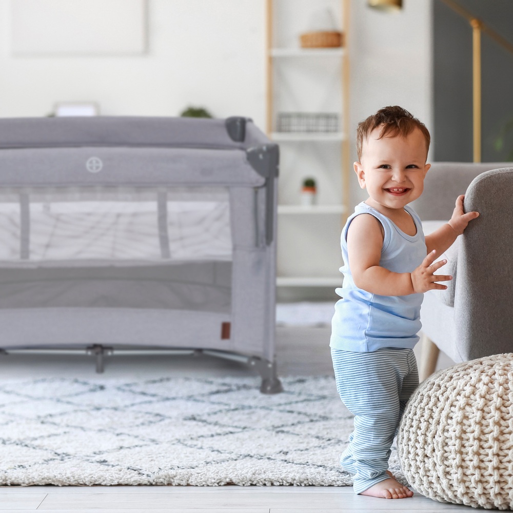 Baby Elegance 2-in-1 Reisebett & Beistellbett mit Babywanne