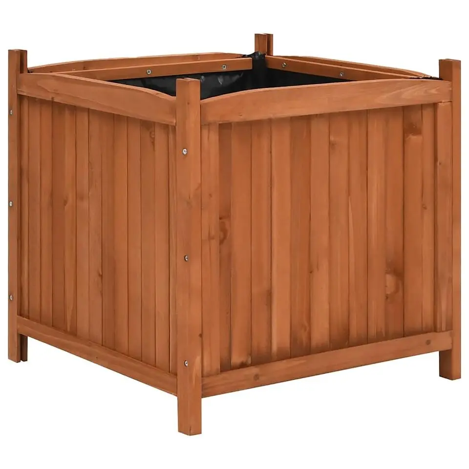vidaXL - Houten Plantenbak - Bruin - Hout