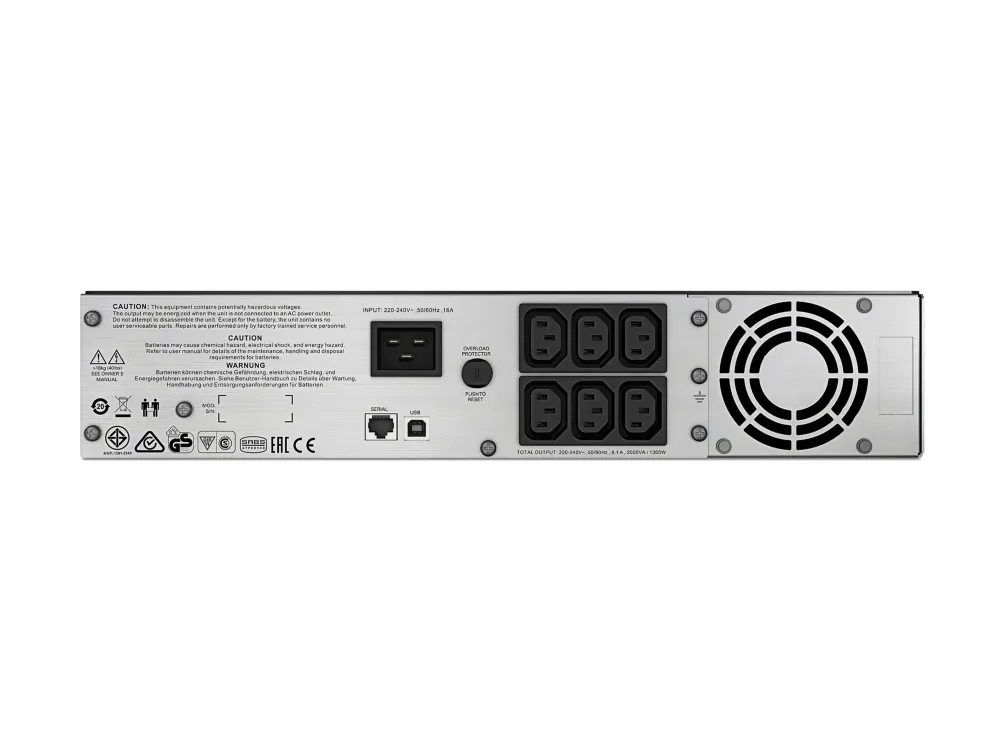 APC Smart-UPS C 2000VA 2U - UPS (rackversion) - AC 230 V - 1300 Watt - 2000 VA - USB - output-stikforbindelser: 6 - 2U - sort - for P/N: AR4018SPX432, AR4024SP, AR4024SPX429, AR4024SPX431, AR4024SPX432, NBWL0356A