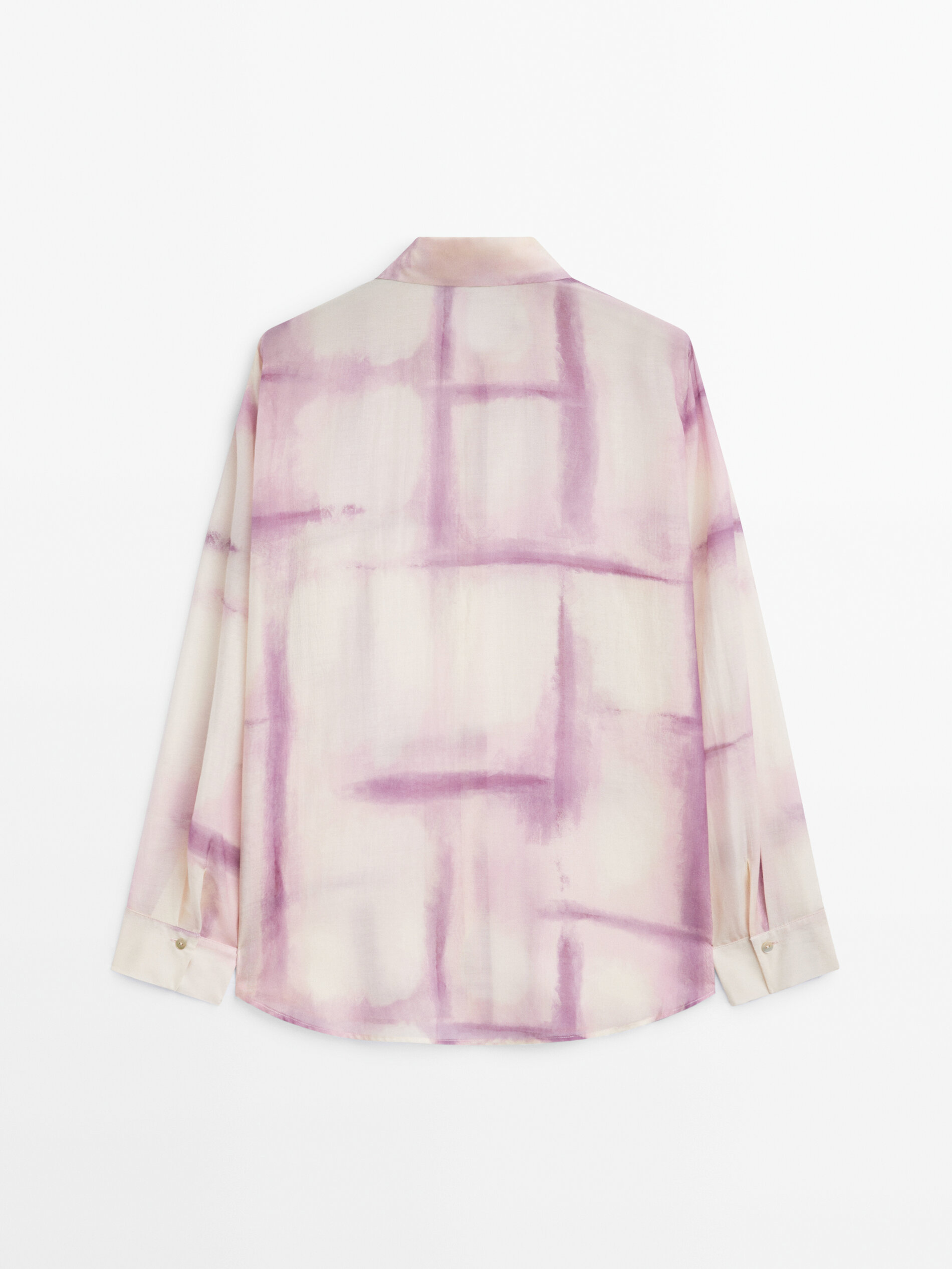 Camisa com estampa borrada - LILA