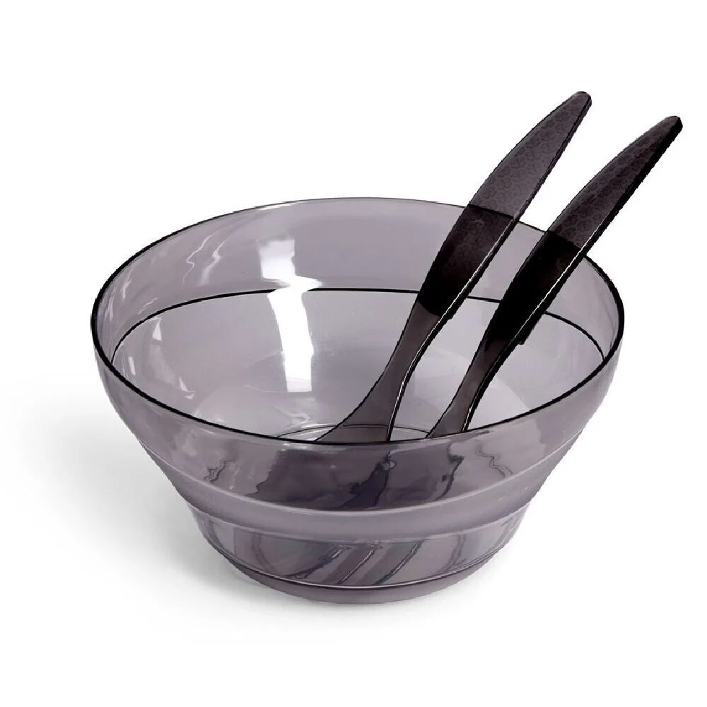 Saladier plastique Ø25cm avec couverts à salade - 3 modèles
