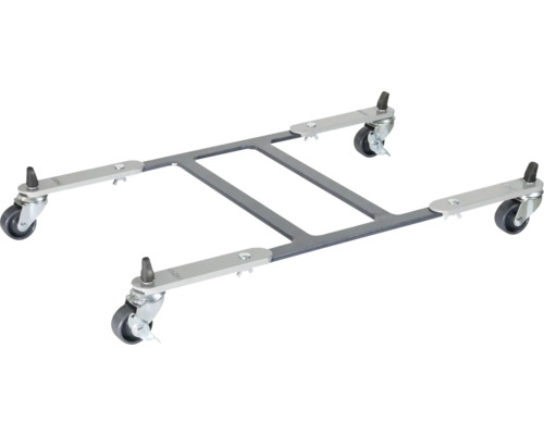 Wagner Sun City plantenwagen, staal, Ø 23 cm, draagvermogen 100 kg, grijs