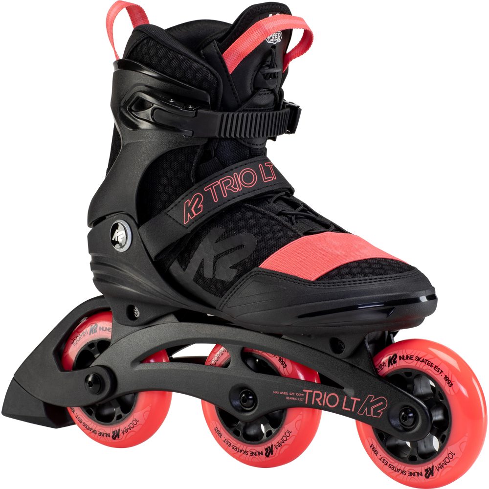K2 Trio LT 100 Inlineskates Damen black coral