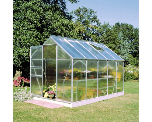 Kas Hallen Populair 106 6,2 m² Dubbelwandige polycarbonaat panelen 4 mm 193x319 cm Aluminium